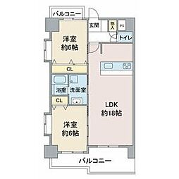 間取図画像 2LDK