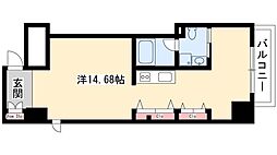 N.S.ZEALIZUMI ワンルームの間取図画像