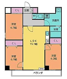 グランヴィルサクマ 11階/-