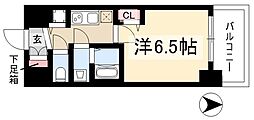 プレサンス大須プライマル 1Kの間取図画像
