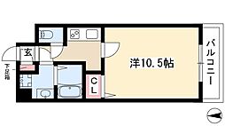 Ma.Maison瑞穂 1Kの間取図画像