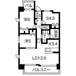 プログレッソ瑞穂汐路 3LDKの間取図画像