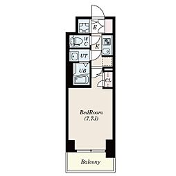 S-RESIDENCE葵 1Kの間取図画像