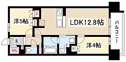 GRANPASEO丸の内 2LDKの間取図画像