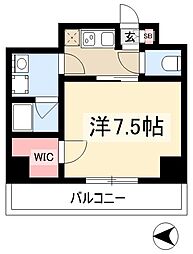 ディアレイシャス大須赤門通本町 1Kの間取図画像
