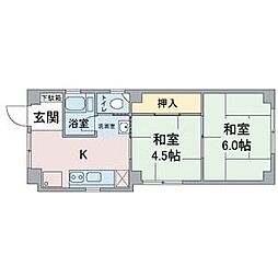 マ・メゾン御器所 2Kの間取図画像