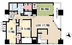 G.A.タワー 3LDKの間取図画像