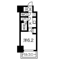 メイクス'熱田神宮 1Kの間取図画像