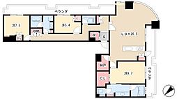 千種タワーヒルズ 3LDKの間取図画像
