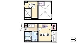 カーサ瑞穂 1Kの間取図画像