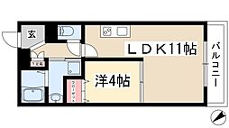 IARIM新瑞橋 1LDKの間取図画像