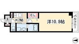 パークビラ瑞穂 1Kの間取図画像