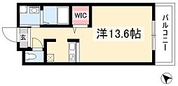 スリーディーガーデン本山 ワンルームの間取図画像