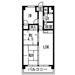 サクセス大喜 3LDKの間取図画像