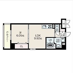 (仮称)名古屋市瑞穂区川澄町 新築RCマンション 1LDKの間取図画像