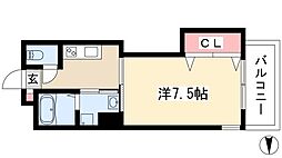 TRUSTY千代田 1Kの間取図画像