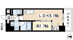 ポルタニグラ大須 1LDKの間取図画像
