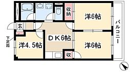 ロイヤルプラザ 3DKの間取図画像
