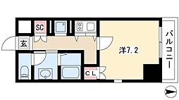 izumi 1Kの間取図画像