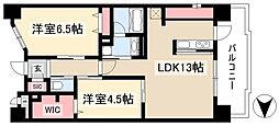 テラッツァ白壁 2LDKの間取図画像