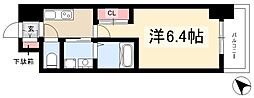 PLATZTACHIBANA 1Kの間取図画像