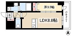 ファステート東別院シュプール 1LDKの間取図画像