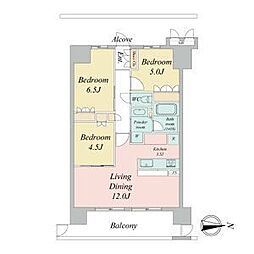ラフィシア上前津 2SLDKの間取図画像
