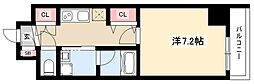 ジオステージ本山 1Kの間取図画像
