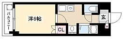 S.S.ビル 1Kの間取図画像