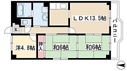 シティ・ライフ山下通 3LDKの間取図画像