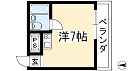 ヴァンベール原 ワンルームの間取図画像