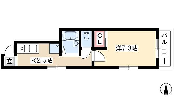 シェルコート金山 ｜愛知県名古屋市中区金山1丁目(賃貸マンション1K・7階・25.05㎡)の写真 その2