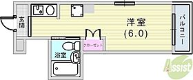 ラッフィナート  ｜ 兵庫県神戸市兵庫区西橘通1丁目1-4（賃貸マンション1R・4階・19.23㎡） その2