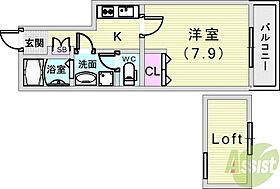 THE CITY 板宿  ｜ 兵庫県神戸市須磨区板宿町3丁目（賃貸アパート1K・2階・25.70㎡） その2