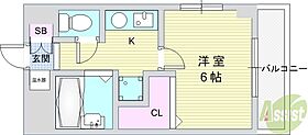 ジュネス神戸  ｜ 兵庫県神戸市兵庫区水木通4丁目（賃貸マンション1K・4階・21.00㎡） その2