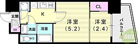 セレニテ神戸プリエ  ｜ 兵庫県神戸市兵庫区西出町（賃貸マンション2K・5階・24.03㎡） その2