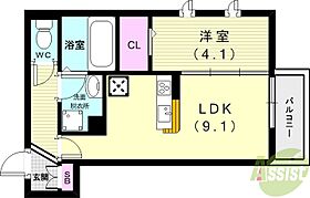 ブリランテ川西通  ｜ 兵庫県神戸市長田区川西通4丁目106（賃貸アパート1LDK・1階・34.88㎡） その2