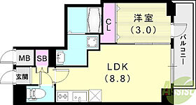 ＳＤグランツ神戸ハーバーウエスト  ｜ 兵庫県神戸市兵庫区永沢町4丁目（賃貸マンション1LDK・10階・30.53㎡） その2