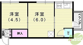 田中文化  ｜ 兵庫県神戸市兵庫区氷室町2丁目（賃貸アパート2K・2階・30.00㎡） その2