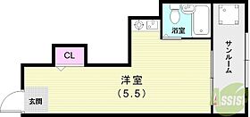 野田マンション  ｜ 兵庫県神戸市長田区野田町7丁目1-20（賃貸マンション1R・3階・17.00㎡） その2