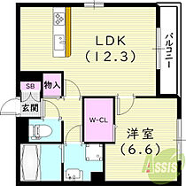 フェーブ島上  ｜ 兵庫県神戸市兵庫区島上町2丁目（賃貸アパート1LDK・1階・47.14㎡） その2