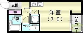 アール・ド・リキュー  ｜ 兵庫県神戸市須磨区天神町3丁目（賃貸マンション1R・1階・19.85㎡） その2