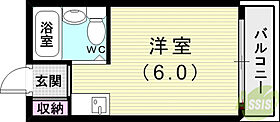 スカイコート  ｜ 兵庫県神戸市西区伊川谷町有瀬（賃貸マンション1K・4階・17.00㎡） その2