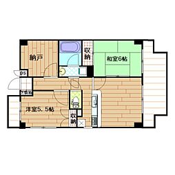 スカイビュウ11 2SDKの間取図画像