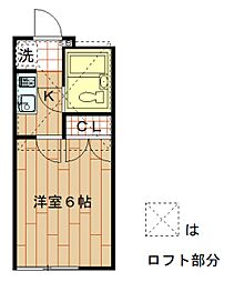 フラワーヒルB 2階/-