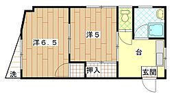 菅沼ビル 2Kの間取図画像