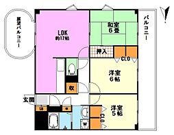 パークヒルズ西台 3LDKの間取図画像