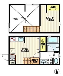 ELSHEKOMAE ワンルームの間取図画像