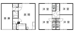 南4条杉山ハイツ 4LDKの間取図画像