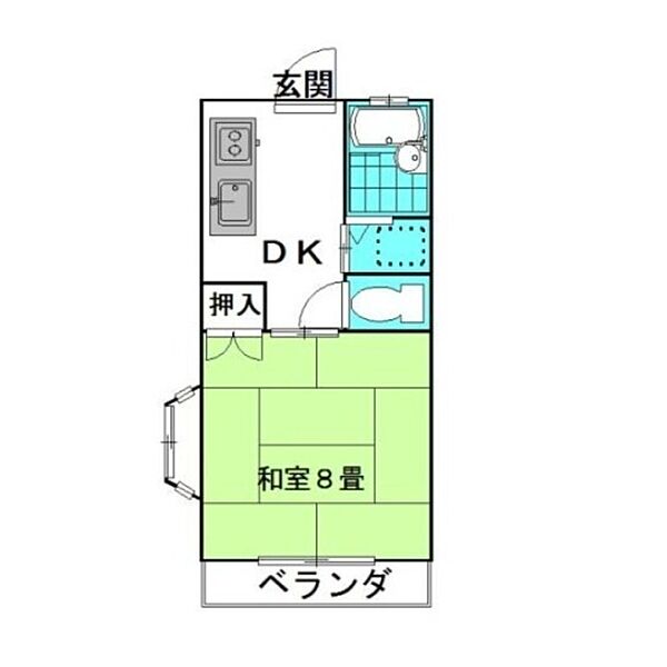 ドエル・ニシノＡ棟 ｜茨城県神栖市平泉(賃貸アパート1K・2階・24.80㎡)の写真 その2